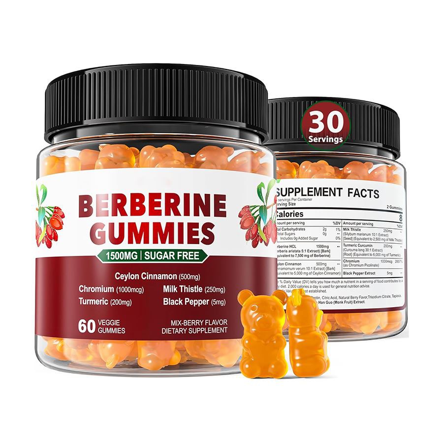 6 in 1 suikervrije berberinegummies