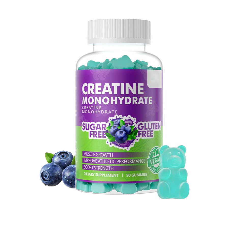 Creatine monohydraat gummies je krachtpatser supplement voor fitnesssterkte