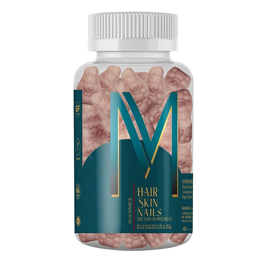 M Hairhuid nagels Dieet supplement Gummies Nature's multivitamine voor levendig haar, gloeiende huid sterke nagels