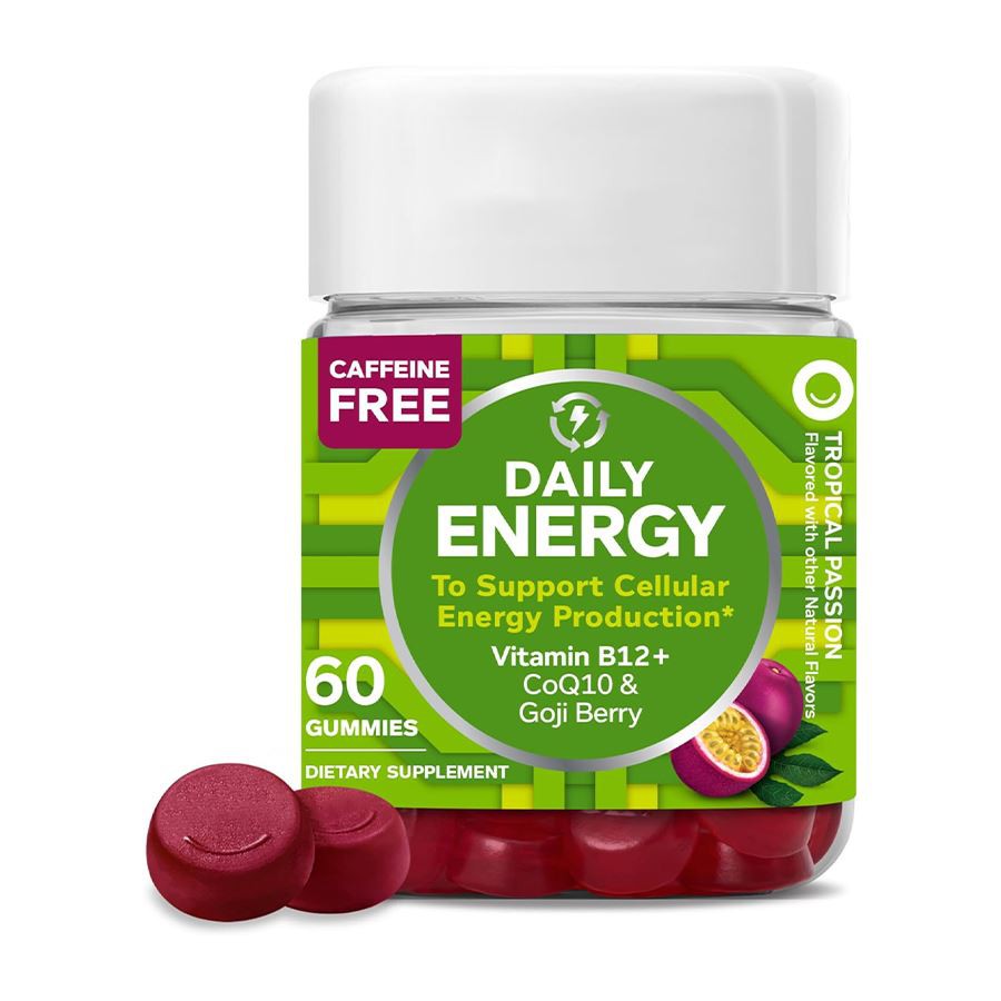 Olly Daily Energy Gummies voedt uw dag met natuurlijke cellulaire energie