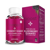 Boost 3 op 1 Elderberry Gummies: Dagelijkse immuunondersteuning voor een levendige, gezonde familie