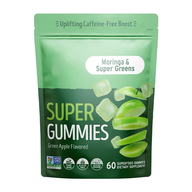 Supergummies nutriëntengebaseerde plantaardige gummies voor dagelijkse vitaliteit