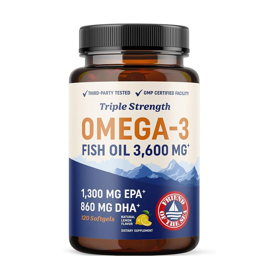 Drievoudige sterkte Omega 3 visolie