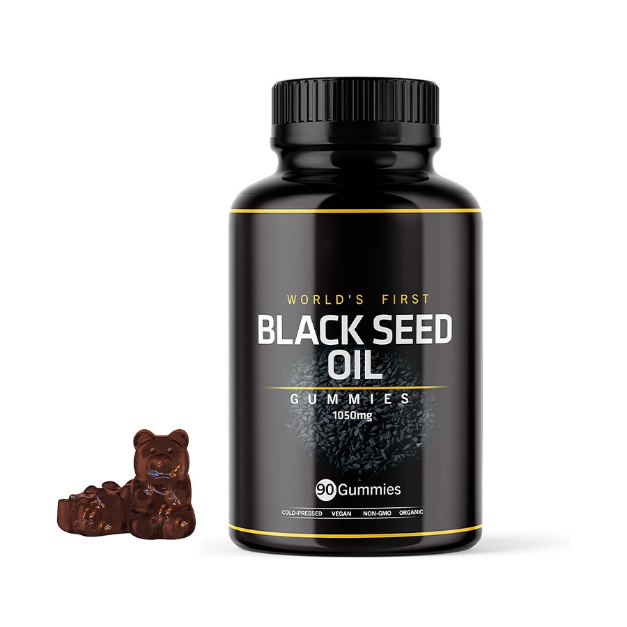 'S werelds eerste zwarte zaadolie Gummies Nature's multidimensionale wellness ondersteunen antioxidant, huid - Holistische vitaliteit stimuleren